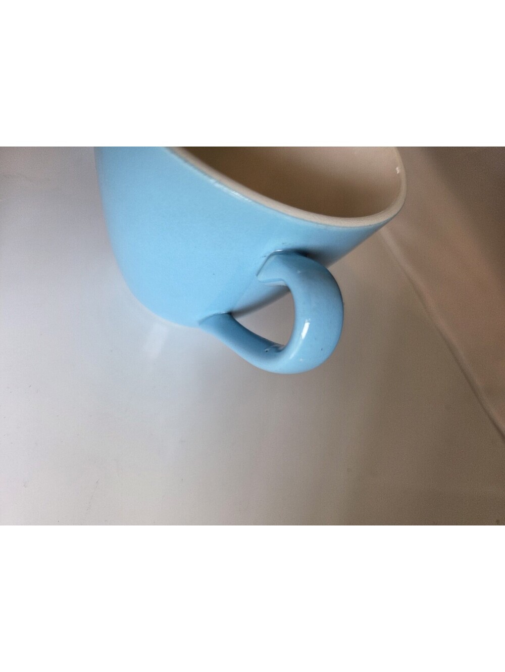 Vintage Atomic Blue 7pcs Sugar + Shakers + COFFEE CUPS Aqua Teal Blue MCM  SC2 - Picture 5 of 16